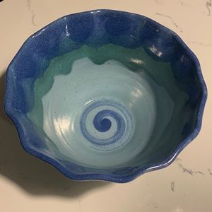 Handmade Japanese style soup noodle bowl